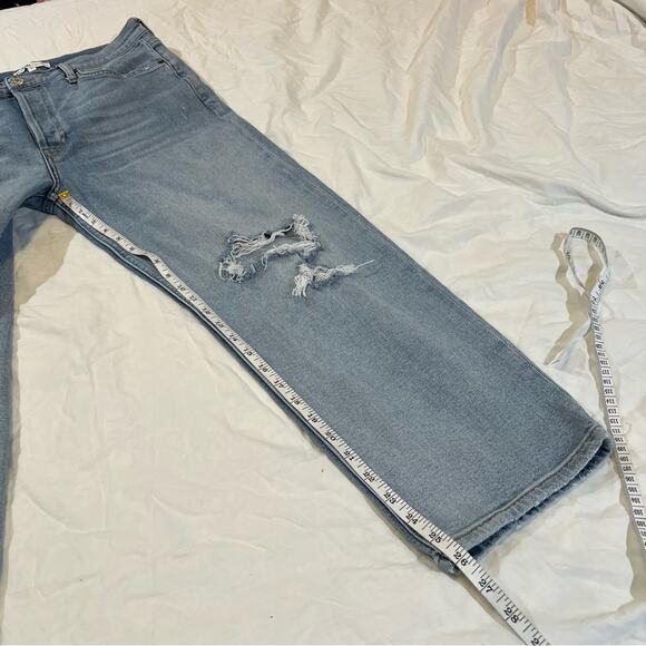 Re/Done Jeans High Rise Stove Pipe Jean in Livedilight Blue size 30 - Picture 11 of 16